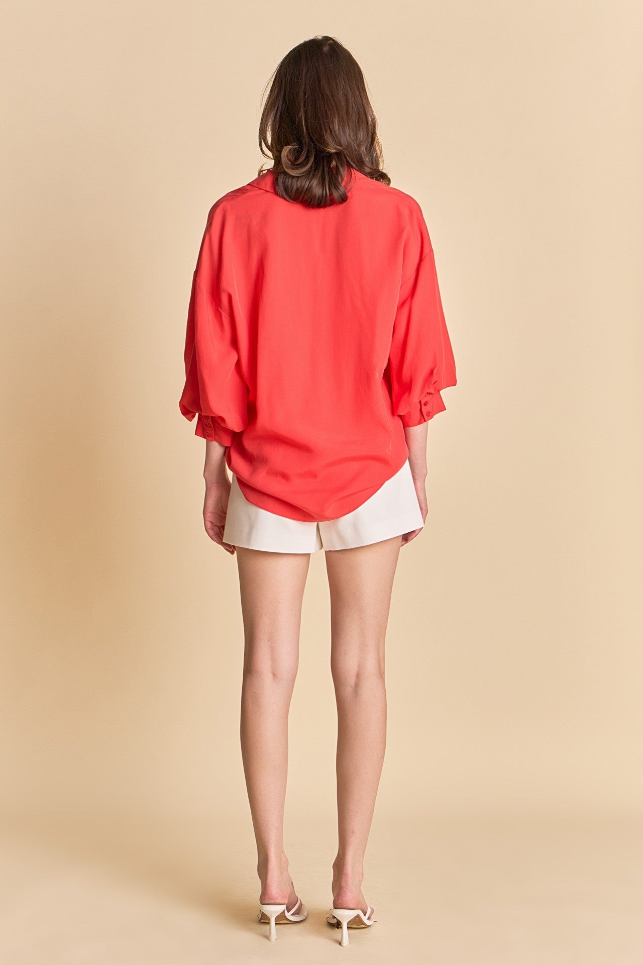 Red Collared Blouse