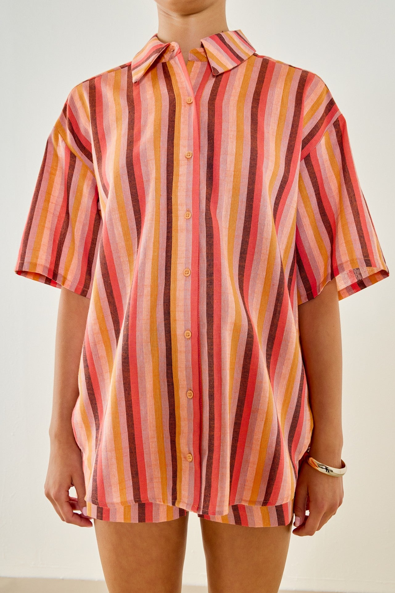 Striped Short Set