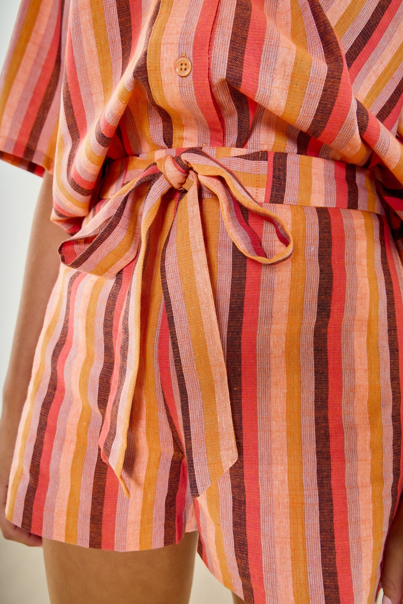 Striped Short Set