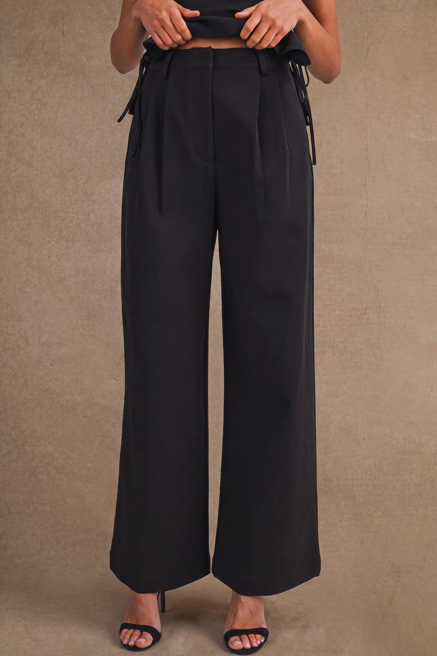 Lace Up Pant Set