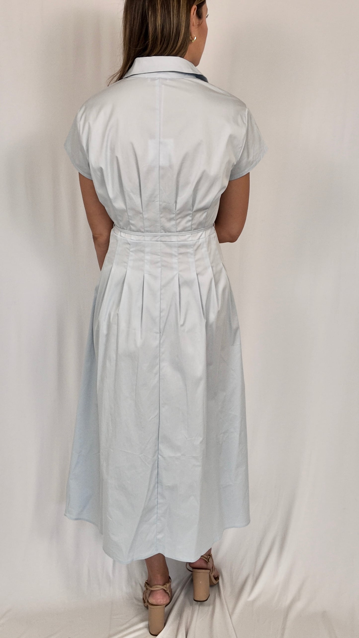 Blue Shirt Dress