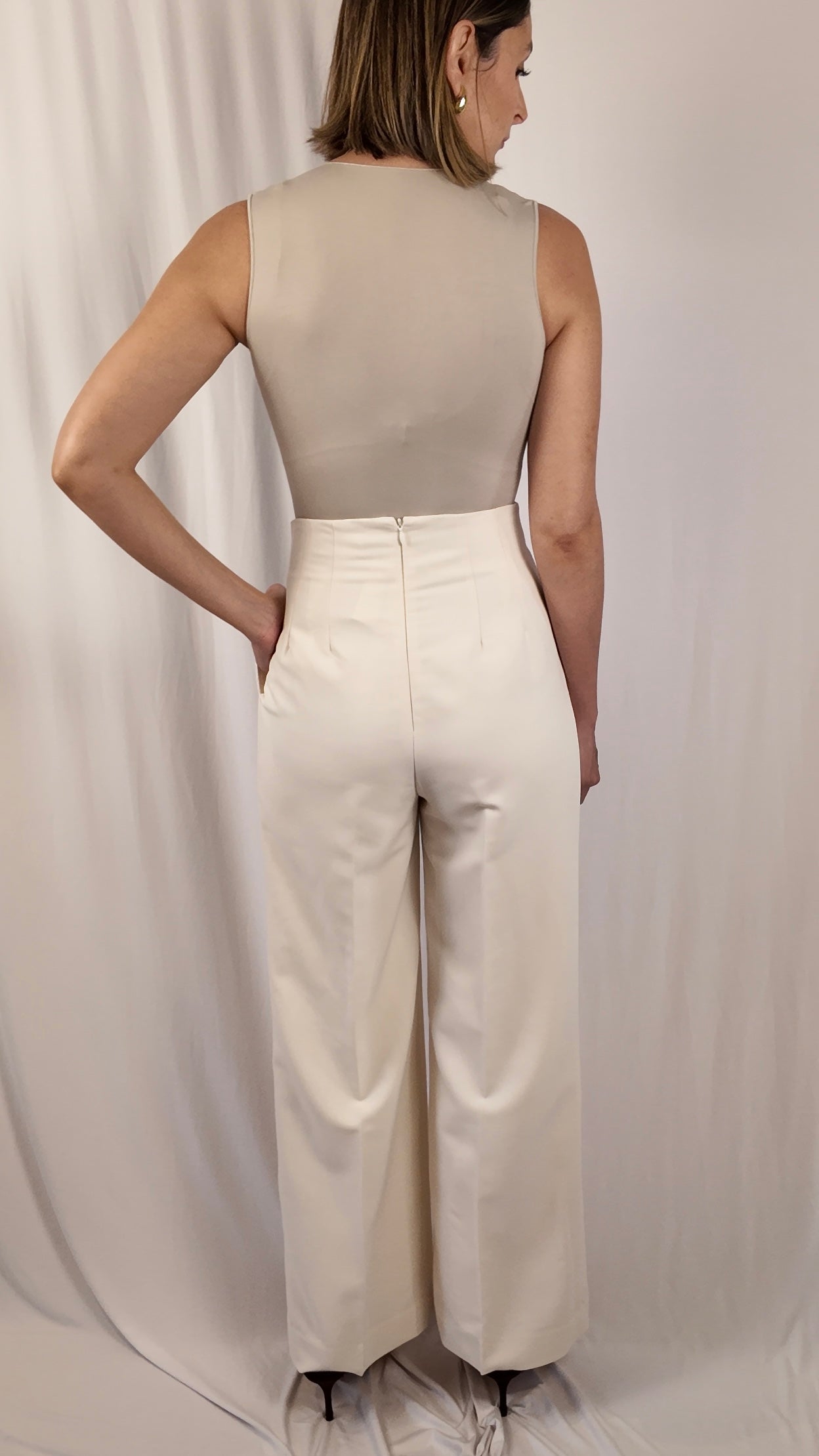 Crossover Pleated Trousers