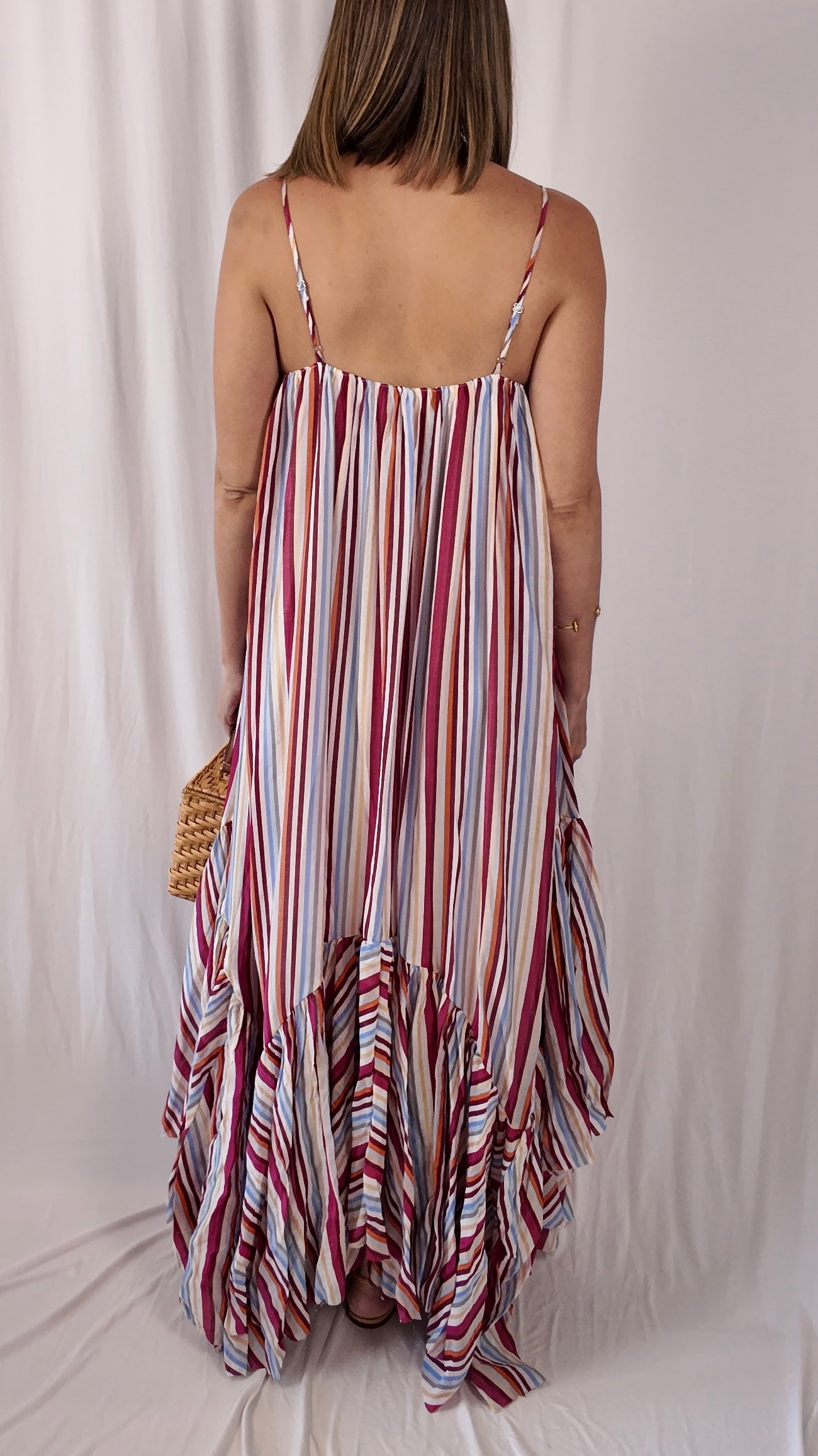Tiered Hem Maxi Dress