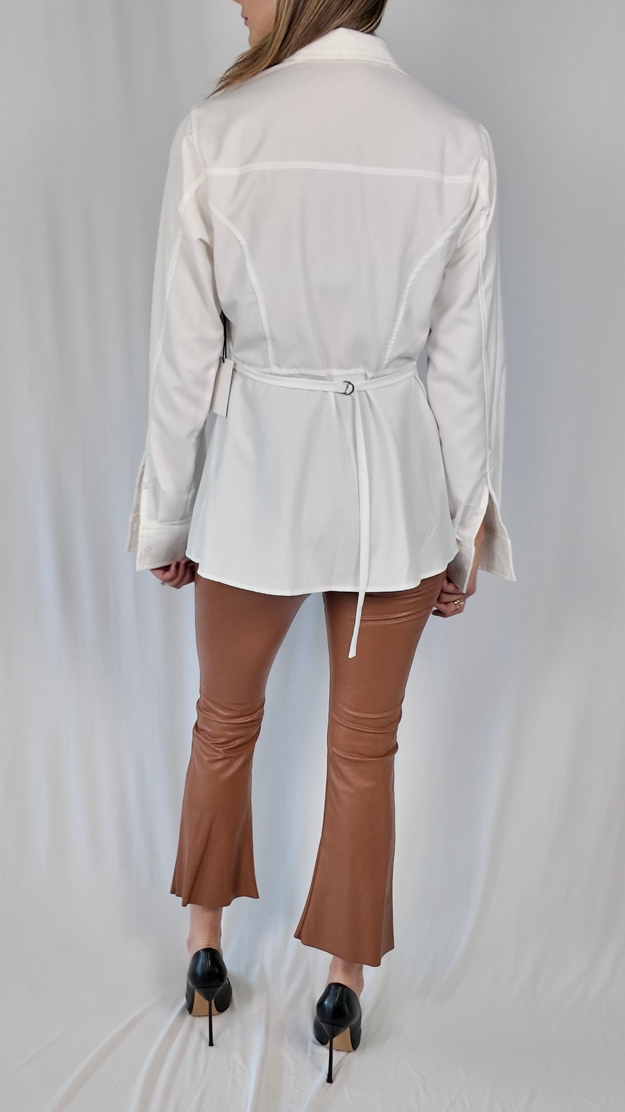 Strap Collared Shirt