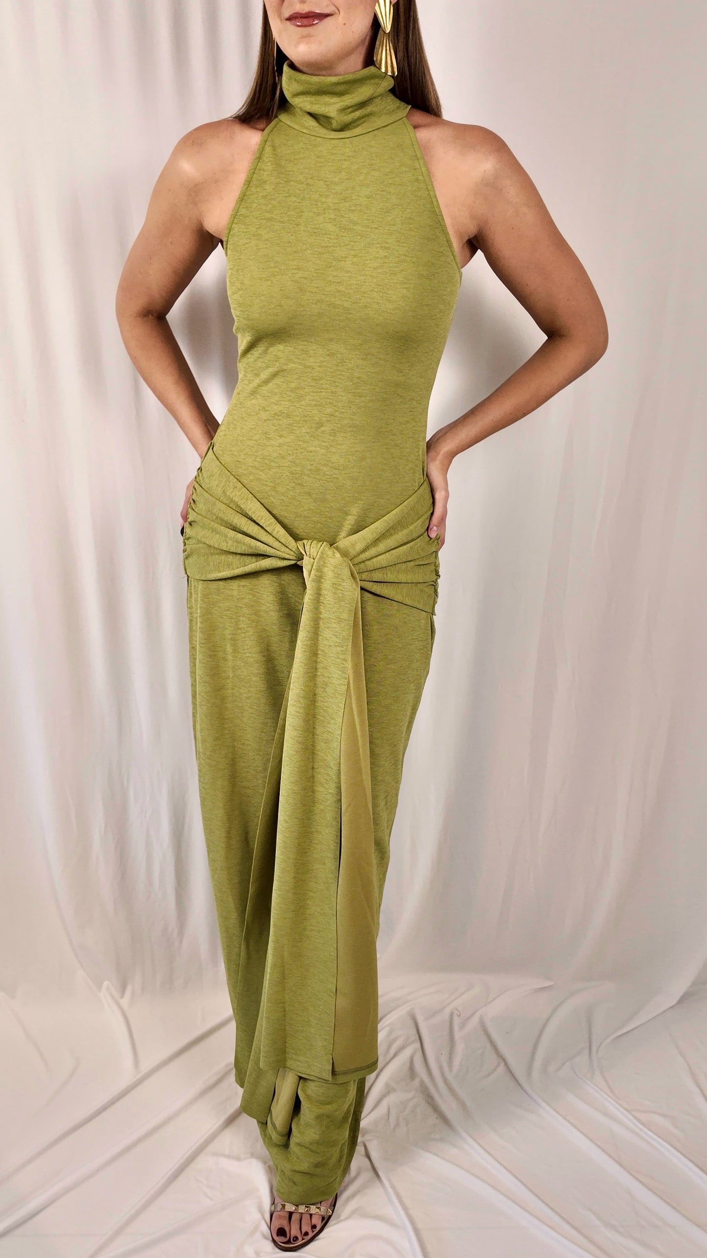 Mockneck Maxi Dress