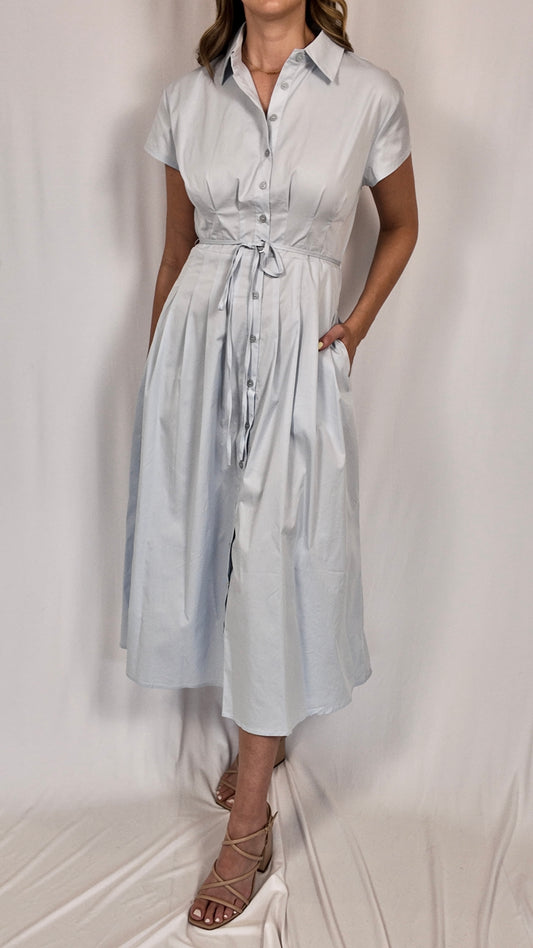Blue Shirt Dress