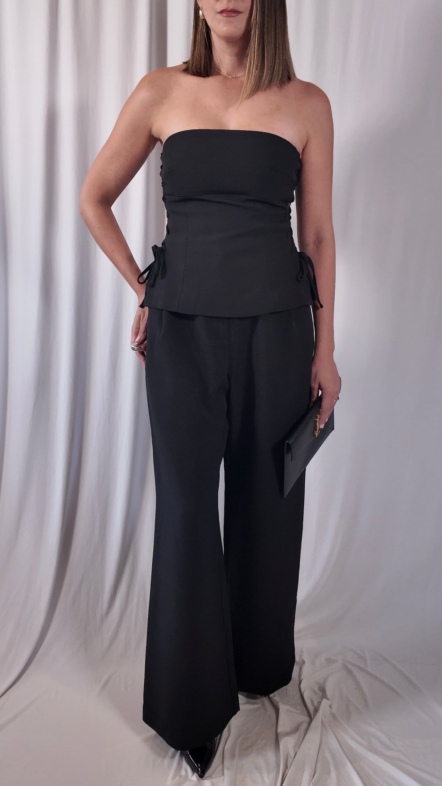 Lace Up Pant Set