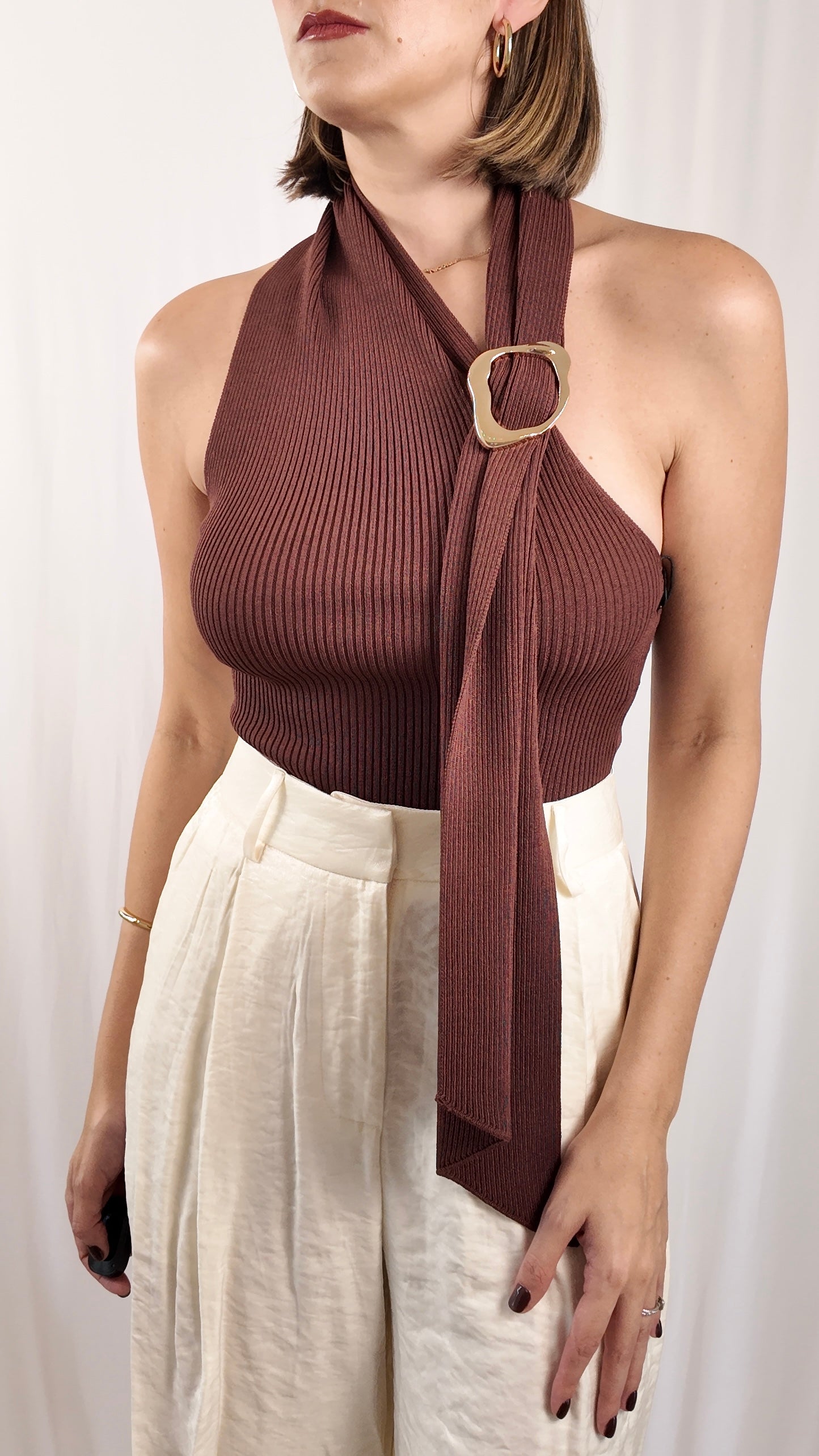 Knitted Scarf Top