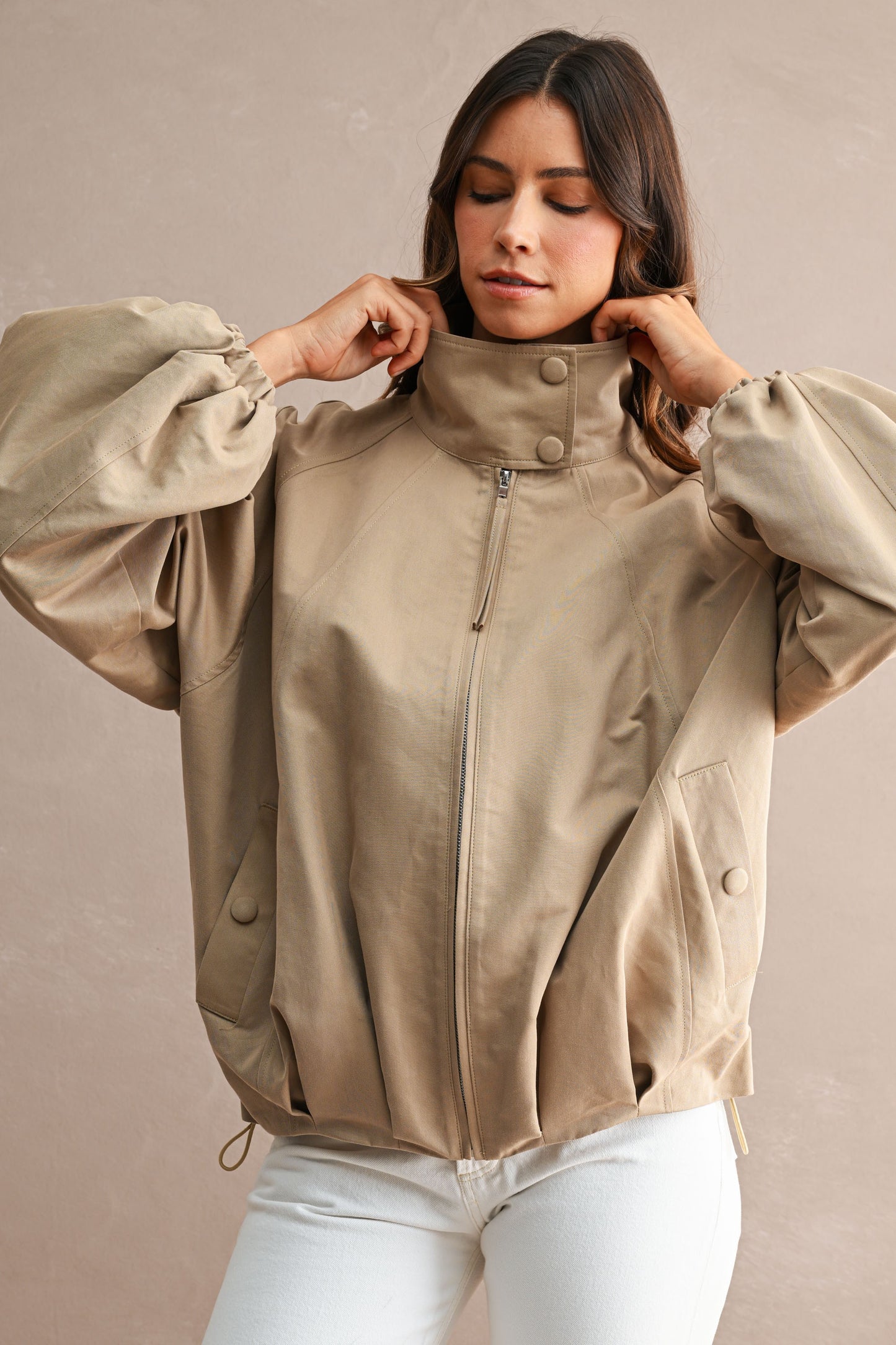 PRE ORDER - Funnel High Neck Jacket (ETA SEP)