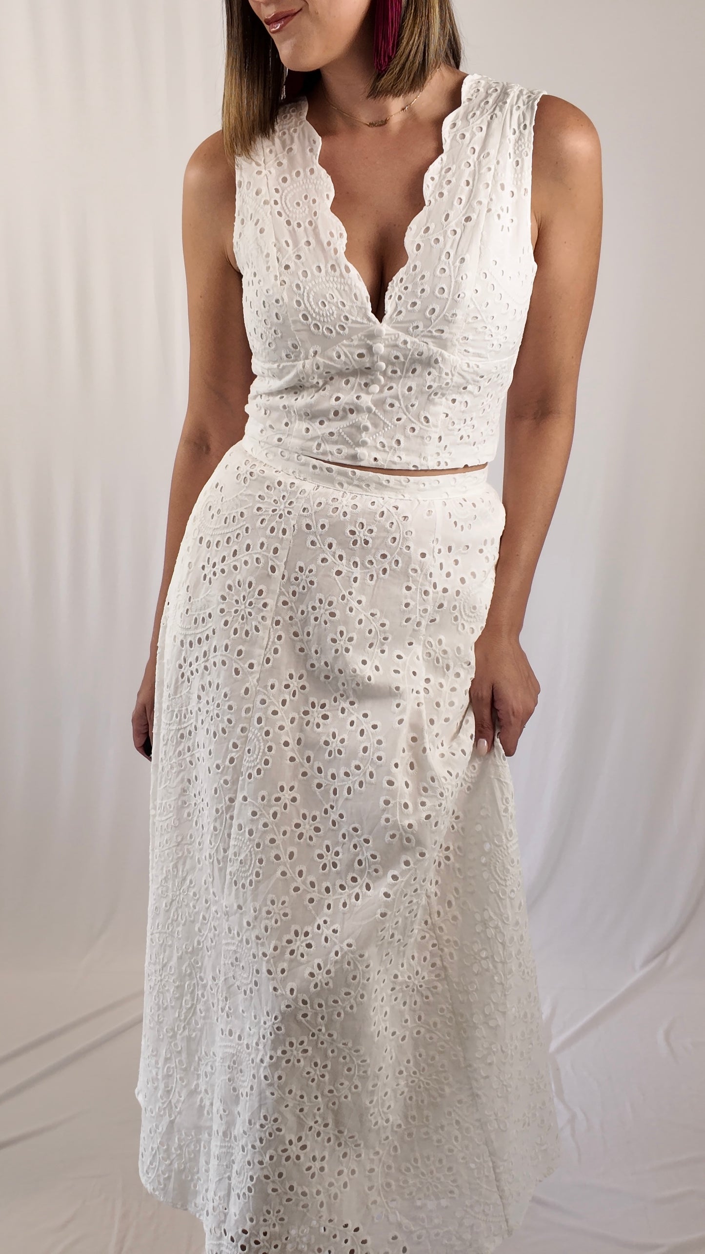Scalloped Eyelett Set