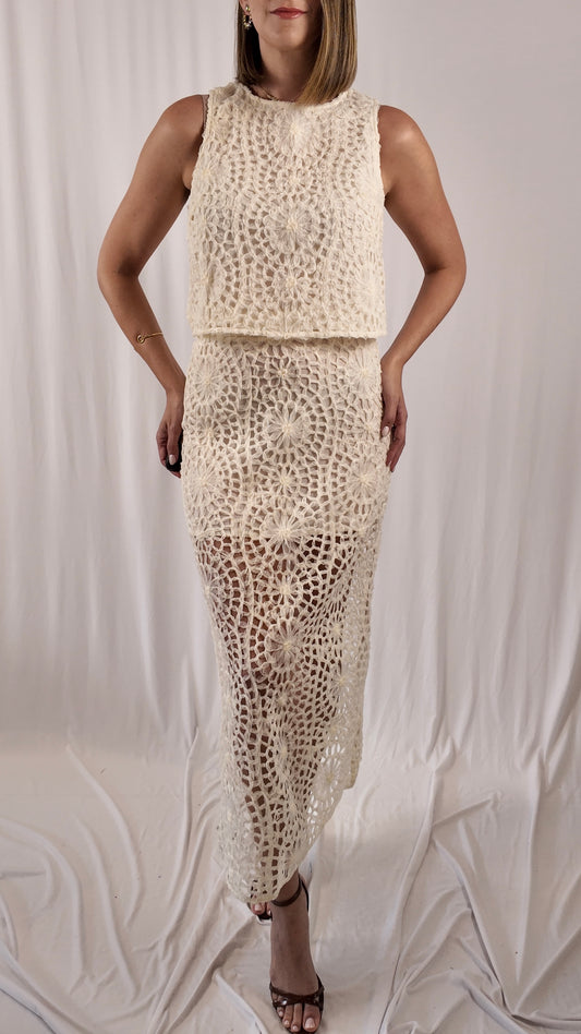 Textured Skirt Set