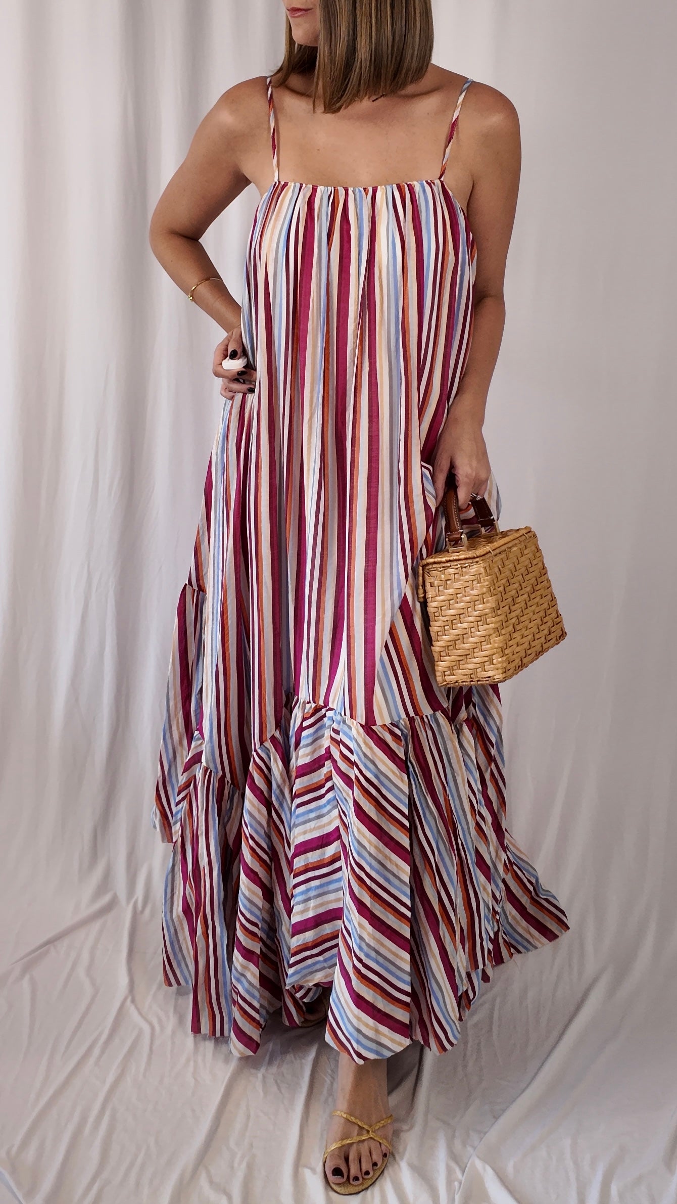 Tiered Hem Maxi Dress