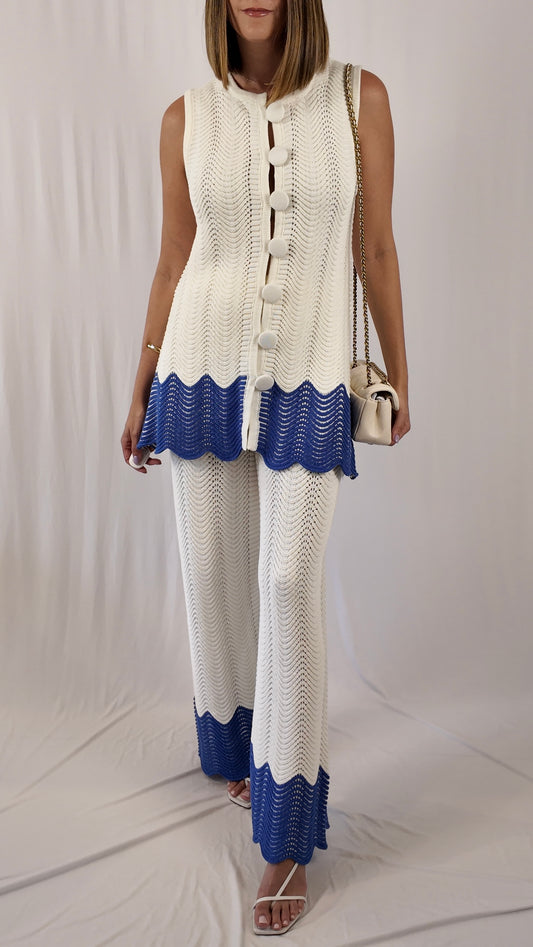 Colorblock Knit Set