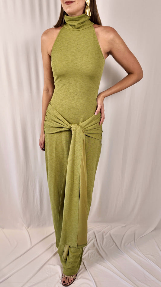 Mockneck Maxi Dress