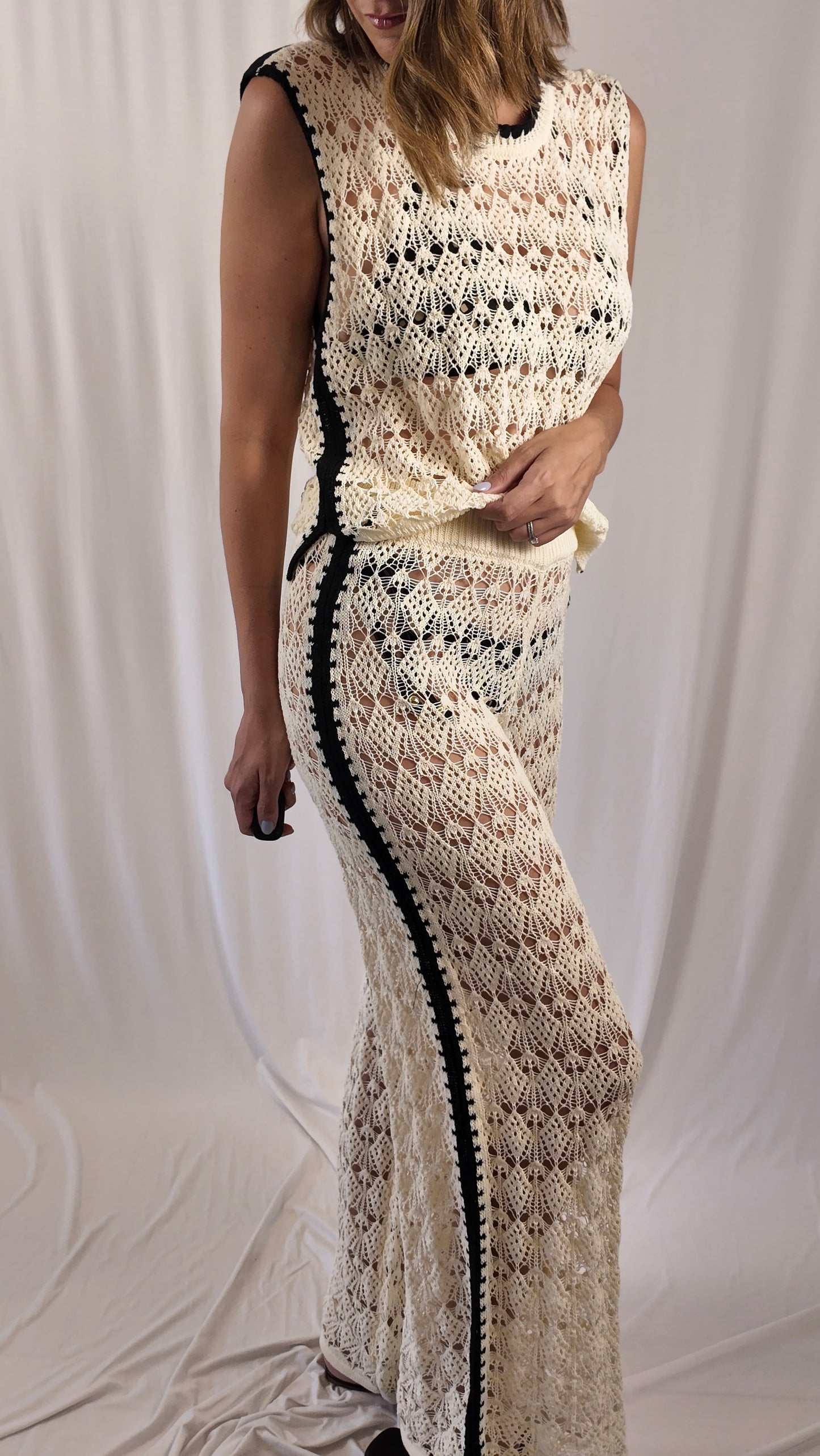 Contrast Detail Crochet Set