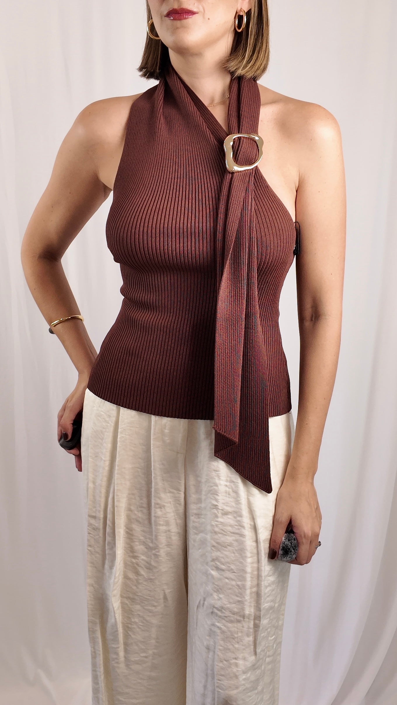 Knitted Scarf Top
