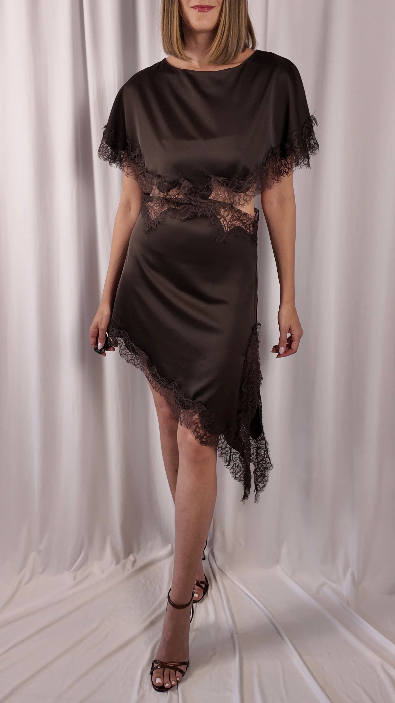 Satin Lace Dress