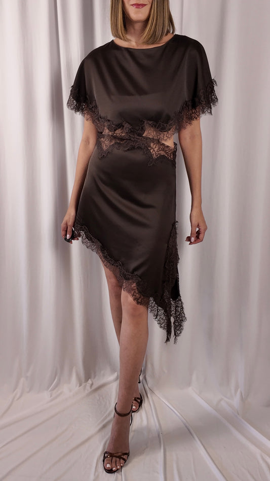 Satin Lace Dress