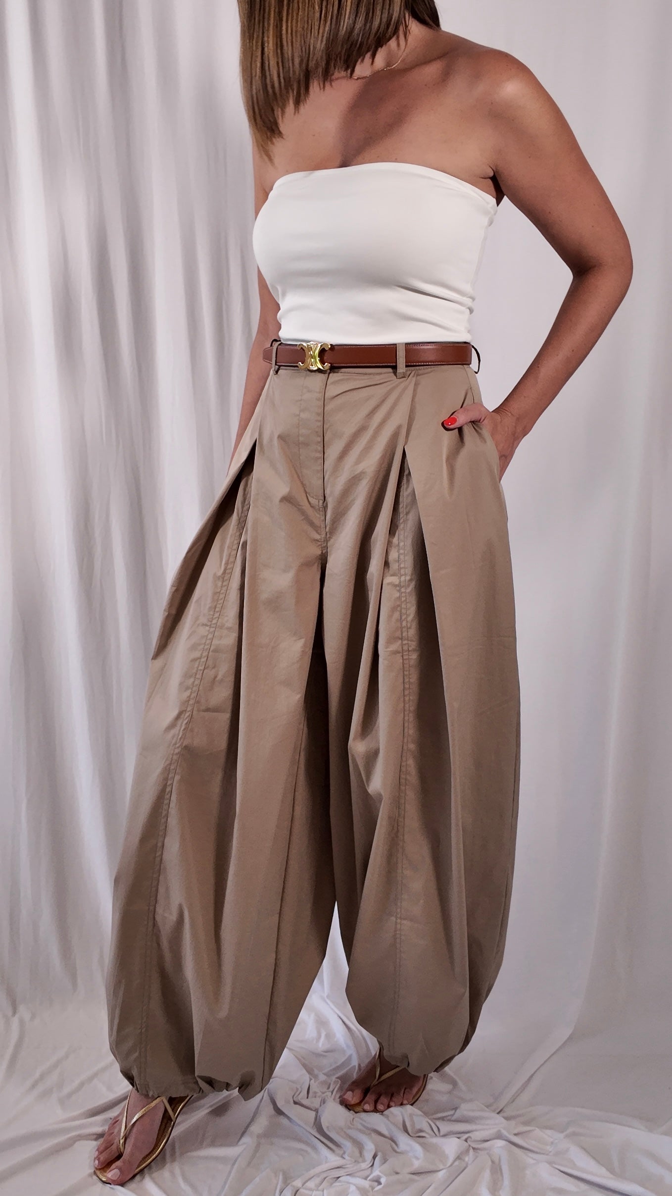 Drawstring Balloon Pants