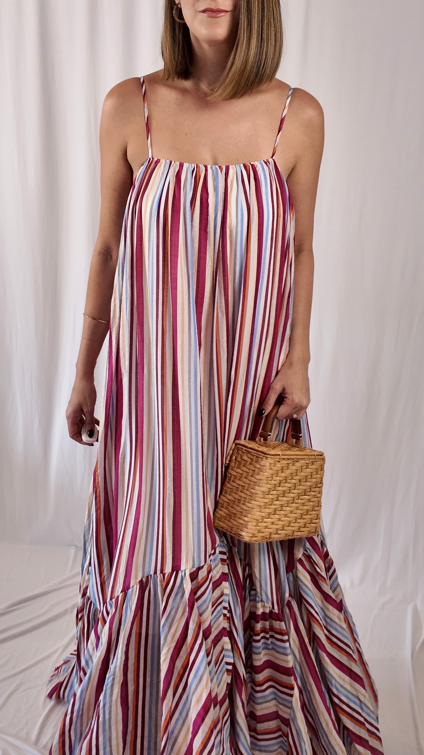 Tiered Hem Maxi Dress