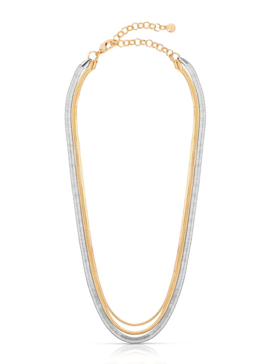 Mixed Metals Strand Necklace
